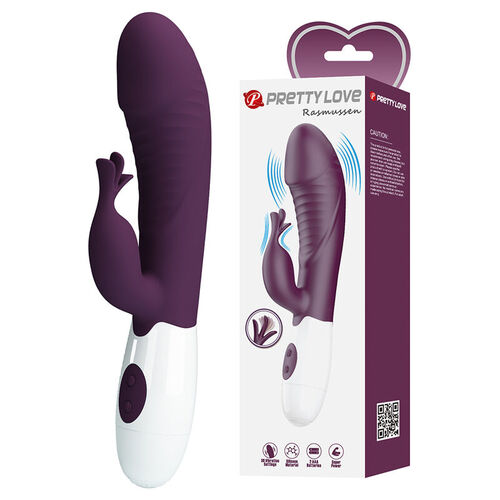 PRETTY LOVE - ROGUE MUSE VIBRADOR RABBIT 30 FUNCIONES MORADO