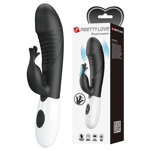 PRETTY LOVE - RASMUSSEN VIBRADOR RABBIT 30 FUNCIONES NEGRO