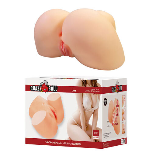 CRAZY BULL - LIORA MASTURBADOR VAGINAL Y ANAL DOBLE XXL