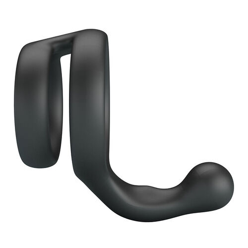 CRAZY BULL - YANCY ANILLO DOBLE PARA PENE Y TESTÍCULOS SILICONA NEGRO