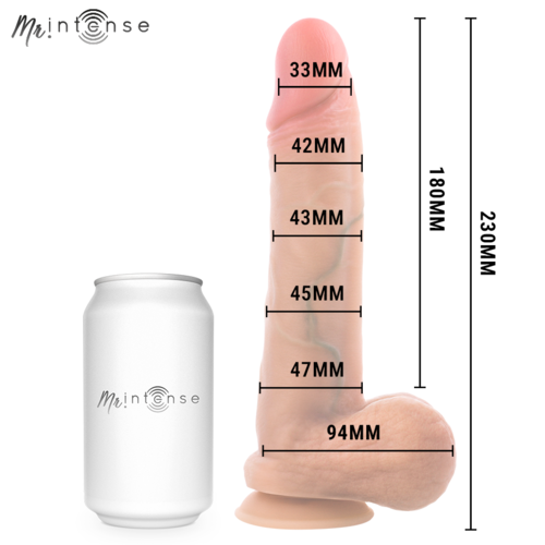 MR INTENSE - GARY L DILDO SILICONA 23 CM - Ø- 4.7 CM