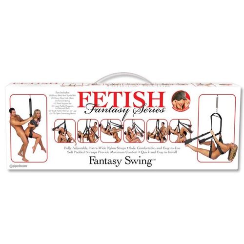 FETISH FANTASY SERIES - COLUMPIO ERÓTICO FANTASY SWING NEGRO