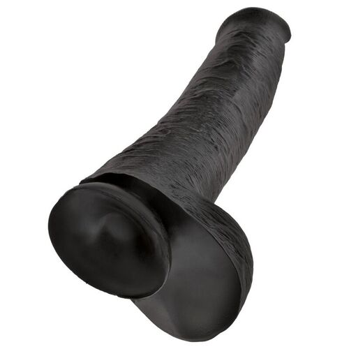 KING COCK - DILDO REALISTA CON TESTÍCULOS 38 CM COLOR NEGRO