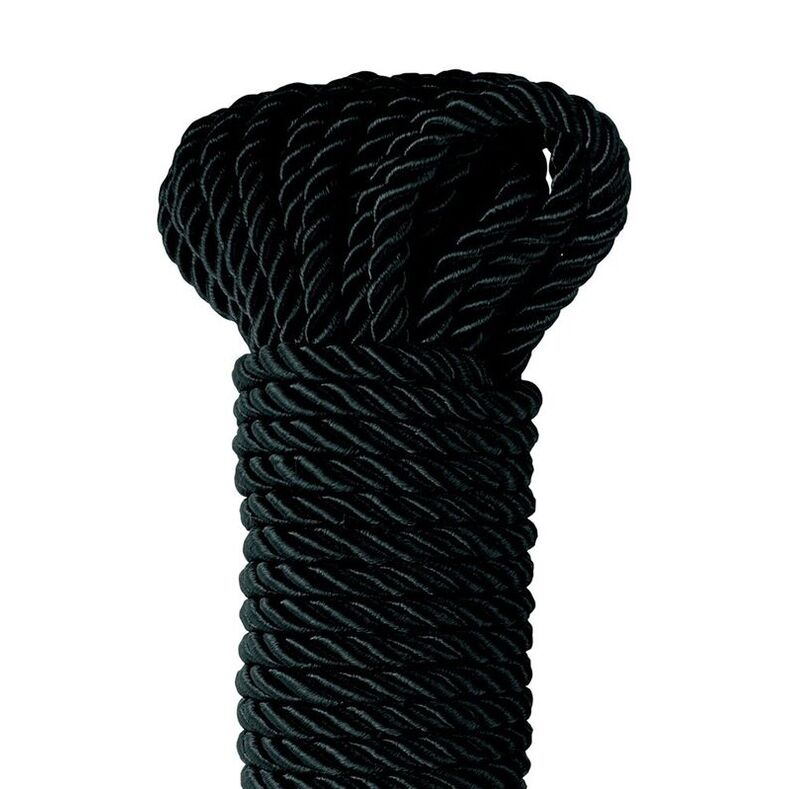 FETISH FANTASY SERIES - CUERDA DE SEDA DELUXE NEGRA 9,75 M