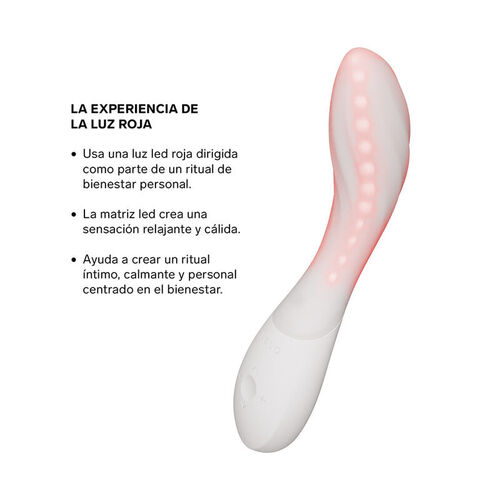 LELO - MONA SPECTRA MASAJEADOR ÍNTIMO CON LUZ ROJA RECARGABLE APP CONTROL