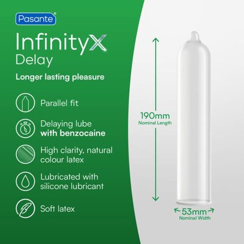 PASANTE - DELAY INFINITY PRESERVATIVOS RETARDANTES 12 UNIDADES