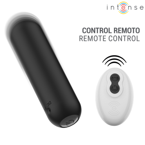 INTENSE - JUDY BALA VIBRADORA RECARGABLE CON CONTROL REMOTO NEGRO