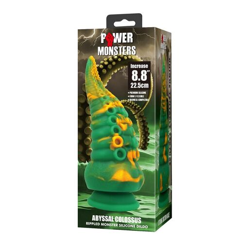 POWER MONSTERS - ABYSSAL COLOSSUS DILDO BICOLOR 22,5 CM Ø 6 CM