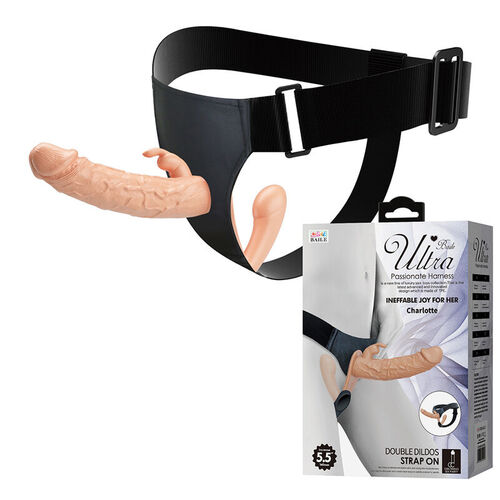 BAILE - CHARLOTTE ARNÉS HOLLOW STRAP-ON DOBLE PENETRACIÓN NATURAL