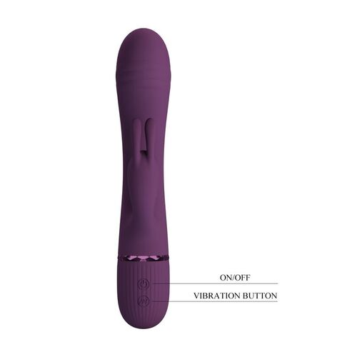 PRETTY LOVE - ROCCO VIBRADOR RABBIT RECARGABLE 10 FUNCIONES MORADO