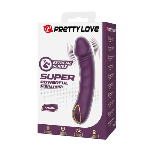 PRETTY LOVE - AMARA VIBRADOR RECARGABLE 10 FUNCIONES MORADO