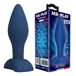 MR PLAY - PLUG ANAL CÓNICO SILICONA AZUL L
