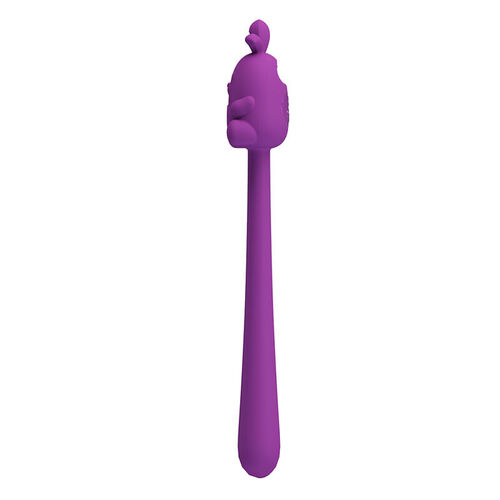 PRETTY LOVE - VIBRADOR FLEXIBLE CUTE BUNNY FLIRTING STICK RECARGABLE USB MORADO