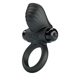 PRETTY LOVE - ANILLO VIBRADOR PARA PENE ADRIEN 10 FUNCIONES NEGRO