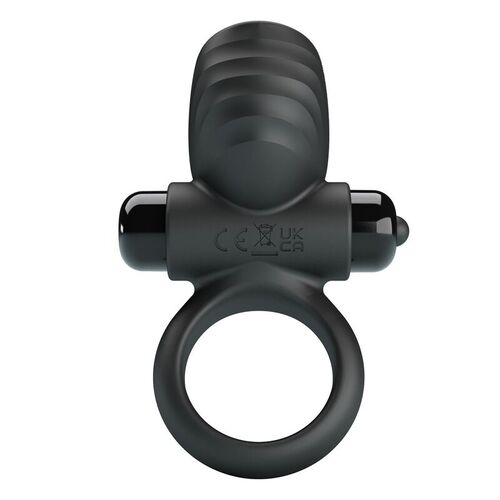 PRETTY LOVE - ANILLO VIBRADOR PARA PENE ADRIEN 10 FUNCIONES NEGRO
