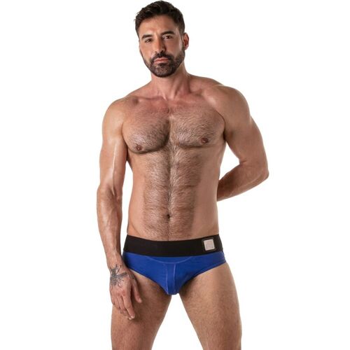 LOCKER GEAR - WIDE WAISTBAND JOCK BRIEF AZUL S