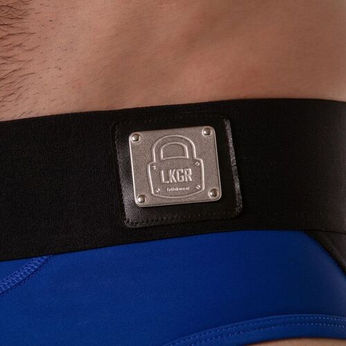 LOCKER GEAR - WIDE WAISTBAND JOCK BRIEF AZUL S