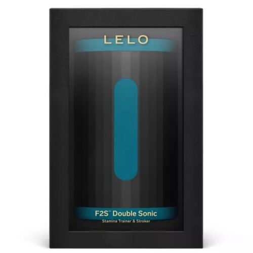 LELO - F2S DOUBLE SONIC MASTURBADOR MASCULINO CON DOBLE ESTIMULACIÓN SÓNICA VERDE AZULADO