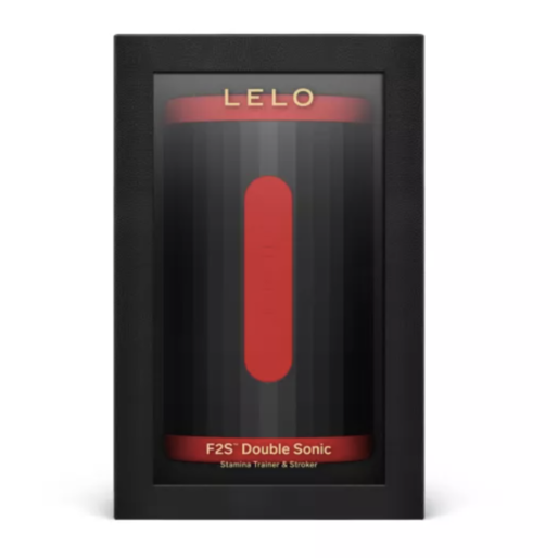 LELO - F2S DOUBLE SONIC MASTURBADOR MASCULINO CON DOBLE ESTIMULACIÓN SÓNICA ROJO