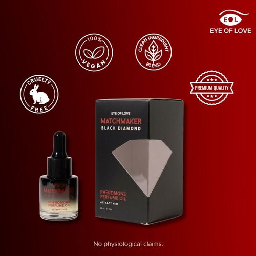 EYE OF LOVE - MATCHMAKER BLACK DIAMOND ACEITE PERFUMADO CON FEROMONAS 20 ML