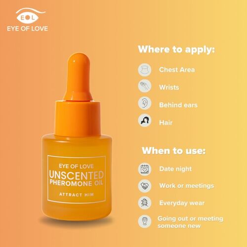 EYE OF LOVE - ACEITE PERFUMADO CON FEROMONAS PARA MUJER SIN FRAGANCIA 20 ML