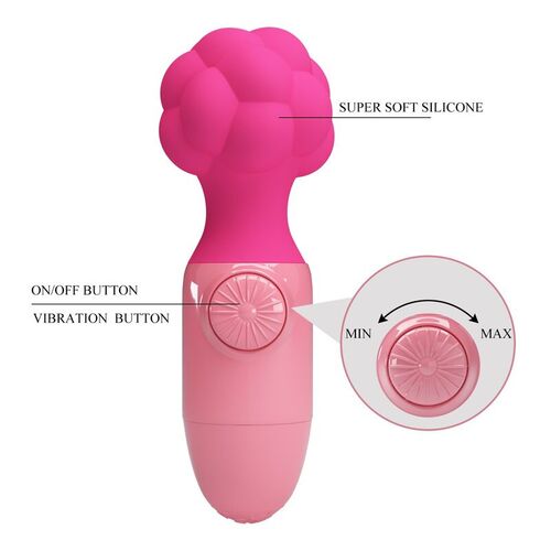 PRETTY LOVE - ANWEN MINI MASAJEADOR RECARGABLE ROSA