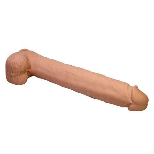 PRETTY LOVE - PAT DILDO REALÍSTICO FLEXIBLE CON VENTOSA NATURAL 40 CM -Ø- 6 CM