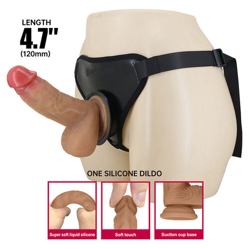 PRETTY LOVE - ARNÉS STRAP-ON UNIVERSAL CON DILDO REALÍSTICO