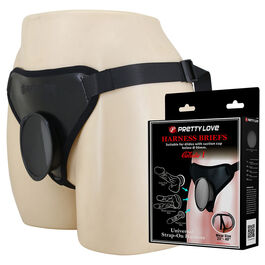 PRETTY LOVE - ARNÉS STRAP-ON UNIVERSAL NEGRO