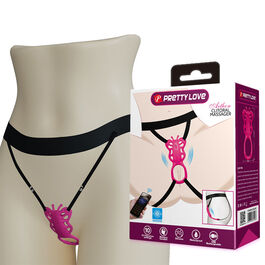 PRETTY LOVE - BUTTERFLY MASAJEADOR TANGA APP CONTROL ROSA