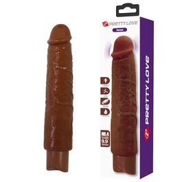 PRETTY LOVE - GAVIN VIBRADOR REALÍSTICO 25 CM Ø 5 CM COLOR MARRÓN