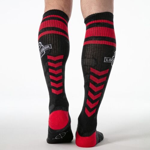 LOCKER GEAR - FULL MILITARY KNEE HIGH SOCKS TALLA ÚNICA ROJO
