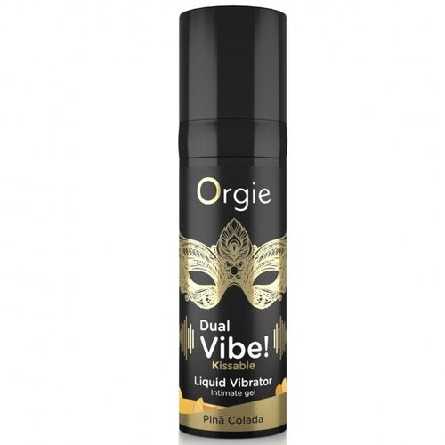 ORGIE - DUAL VIBE! PIÑA COLADA GEL ÍNTIMO BESABLE EFECTO VIBRANTE 15 ML