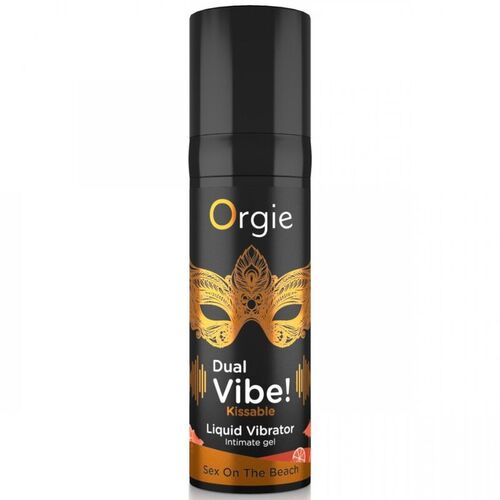 ORGIE - DUAL VIBE! SEX ON THE BEACH GEL ÍNTIMO BESABLE EFECTO VIBRANTE 15 ML