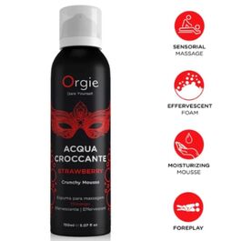 ORGIE - ACQUA CROCCANTE ESPUMA CRUJIENTE FRESA PARA MASAJE 150 ML
