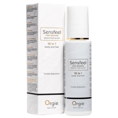 ORGIE - SENSFEEL ELIXIR DE SEDUCCIÓN PARA MUJER 10 EN 1 CUERPO Y CABELLO 100 ML