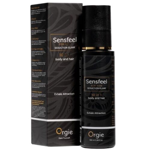 ORGIE - SENSFEEL ELIXIR DE SEDUCCIÓN PARA HOMBRE 10 EN 1 CUERPO Y CABELLO 100 ML