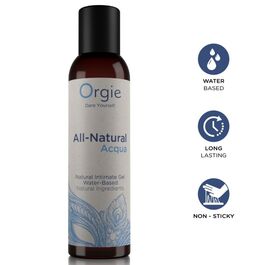 ORGIE - ALL-NATURAL ACQUA GEL ÍNTIMO BASE AGUA 150 ML