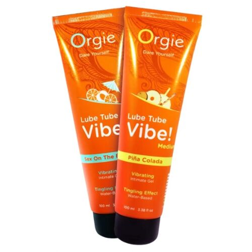 ORGIE - LUBE TUBE VIBE! PIÑA COLADA GEL ÍNTIMO BESABLE EFECTO HORMIGUEO MEDIO 100 ML