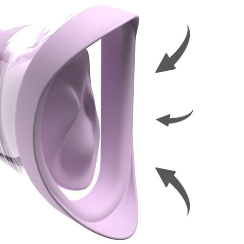 FANTASY FOR HER - VELOURA TOUCH PLEASURE PUMP BOMBA ÍNTIMA CON SUCCIÓN Y VIBRACIÓN MORADA