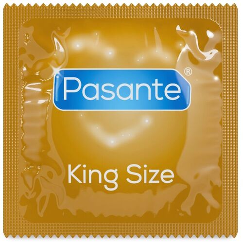 PASANTE PRESERVATIVOS KING MÁS LARGOS Y ANCHOS BOLSA 144 UNIDADES