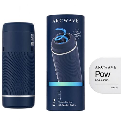 ARCWAVE - POW MASTURBADOR MANUAL CON CONTROL DE SUCCIÓN AZUL