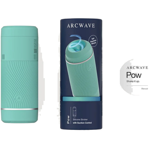 ARCWAVE - POW MASTURBADOR MANUAL CON CONTROL DE SUCCIÓN COLOR MENTA