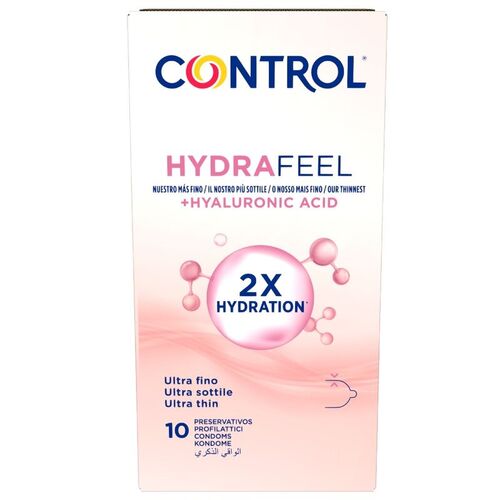 CONTROL - HYDRAFEEL PRESERVATIVOS ULTRAFINOS CON ÁCIDO HIALURÓNICO 10 UDS
