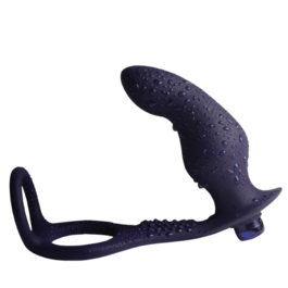 ROCKS-OFF - NOVA ZENTURIAN PLUG PROSTÁTICO VIBRADOR CON ANILLOS 16 MODOS AZUL OSCURO