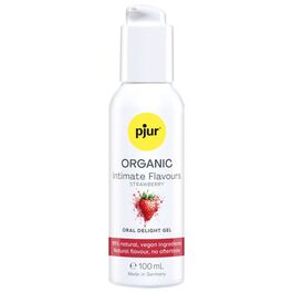 PJUR - ORGANIC INTIMATE FLAVOURS GEL ÍNTIMO ORAL SABOR FRESA 100 ML