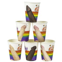 SPENCER & FLEETWOOD - COCKUPS SET DE 6 VASOS DE FIESTA CON DIBUJOS DE PENES