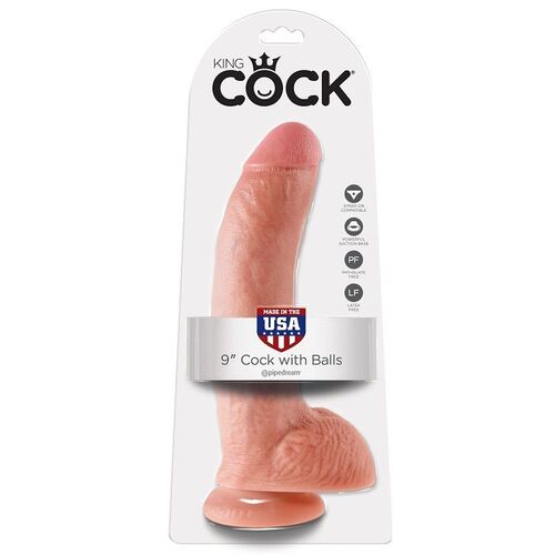 KING COCK 9" PENE REALISTICO NATURAL 22.9CM