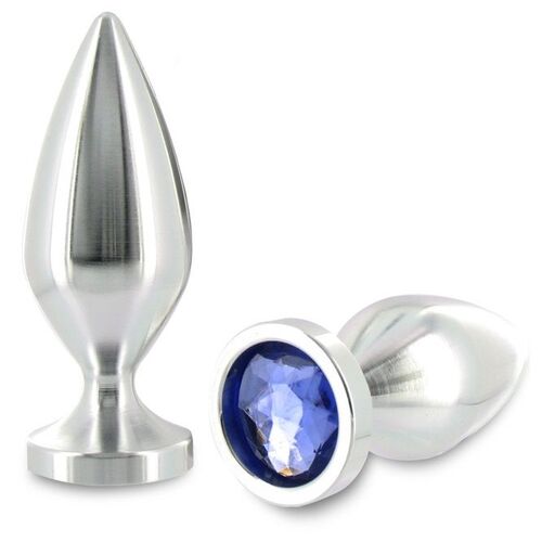 METALHARD ANAL PLUG ALIMINUM COLOR CRISTAL PEQUEO 5.71CM