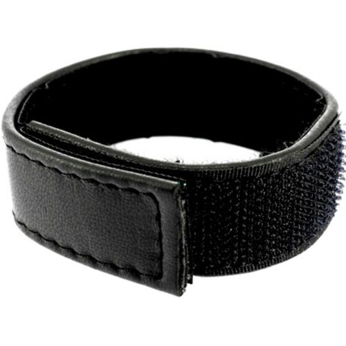 METAL HARD CORREA CUERO AJUSTABLE CON VELCRO PARA PENE NEGRO